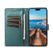 Nokia C32 PU Leather Green Phone Case - Genuine Texture, Embossed Line - 4