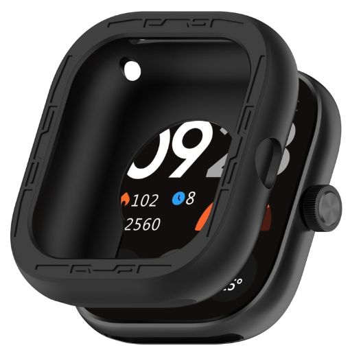 Black Silicone Protective Case for Redmi Watch 4 - Smart Watch - 1