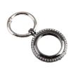 Black Electroplated Protective Case for Airtag with Keychain - 4