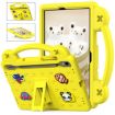 Samsung Galaxy Tab S9 FE X510N Yellow Tablet Case with Handle Kickstand - 1