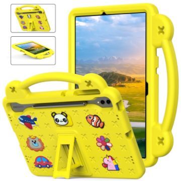 Samsung Galaxy Tab S9+ 12.4 X810 Kids EVA Shockproof Tablet Case Yellow - 1