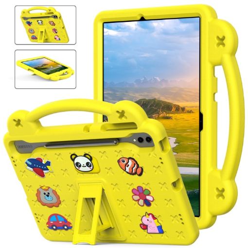 Samsung Galaxy Tab S9+ 12.4 X810 Kids EVA Shockproof Tablet Case Yellow - 1