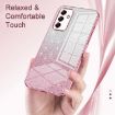 Samsung Galaxy M53 5G Gold Glitter Electroplated Phone Case - 5