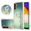 Samsung Galaxy A13 5G Phone Case with Ring Holder - Electroplating IMD Smile - 1