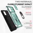 Samsung Galaxy A42 5G Sliding Camshield Holder Phone Case - Dark Green - 3