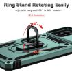 Samsung Galaxy A42 5G Sliding Camshield Holder Phone Case - Dark Green - 4