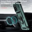 Samsung Galaxy A42 5G Sliding Camshield Holder Phone Case - Dark Green - 6