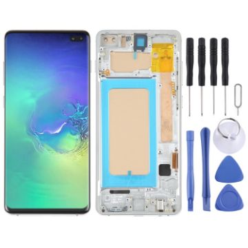 Samsung Galaxy S10+ SM-G975 TFT LCD Screen Digitizer Assembly Silver - 1