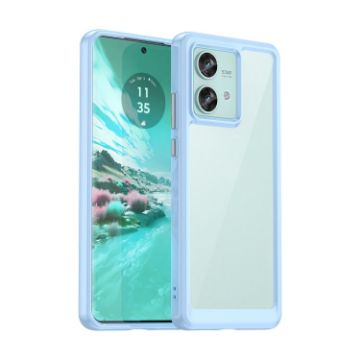 Motorola Edge 40 Neo Blue Acrylic Hybrid TPU Phone Case - 1
