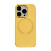 iPhone 15 Pro Max Magsafe Magnetic Silicone Phone Case - Yellow - 1