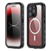 RedPepper IP68 Waterproof MagSafe Phone Case for iPhone 15 Pro Max - Black - 1