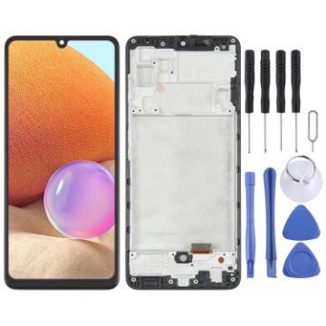 Samsung Galaxy A32 4G SM-A325 OLED LCD Screen with Digitizer and Frame - 1