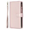 Samsung Galaxy A41 Zipper Wallet Leather Flip Phone Case - Rose Gold - 2