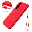 Samsung Galaxy A05s Liquid Silicone Shockproof Phone Case (Red) - 6