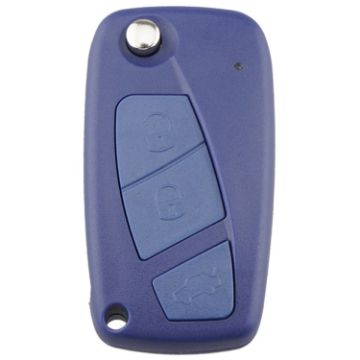 Picture of For FIAT Car Keys Replacement 3 Buttons Car Key Case with Side Battery Holder (Blue)
