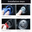 3D Aluminum Engine Start Stop Button Cover for Mazda CX4/CX5/ATENZA - Silver - 6