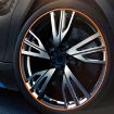 Picture of Universal Decorative Scratchproof Stickup 8M Flexible Car Wheel Hub TRIM Mouldings Decoration Strip (Orange)