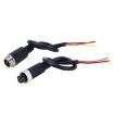 2 PCS Car Auto Monitor Camera DVR 4 Pin Video Power Extension Cable - 22cm - 1