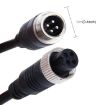 2 PCS Car Auto Monitor Camera DVR 4 Pin Video Power Extension Cable - 22cm - 2