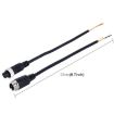 2 PCS Car Auto Monitor Camera DVR 4 Pin Video Power Extension Cable - 22cm - 3