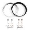 5.75 Inch Round Retro Headlight Ring Motorcycle Headlight (Black) - 2
