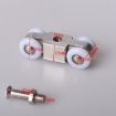 Stainless Steel Sliding Door Hanging Wheel - 4 Wheels - 2