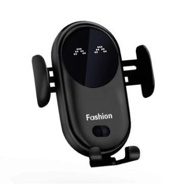 Picture of S11 Smart Infrared Sensor Car Wireless Charger, Colour: Black  (With Suction Cup Bracket)