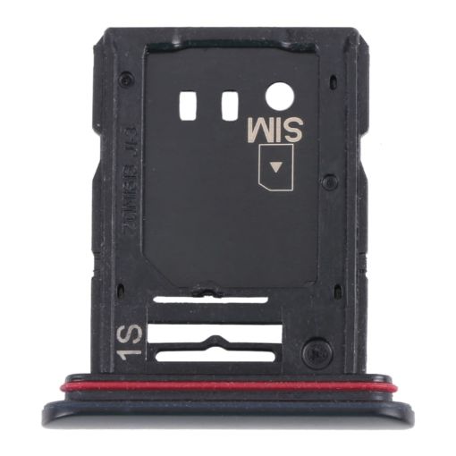 Sony Xperia 10 III SIM Card Tray + Micro SD Card Tray - Black - 1