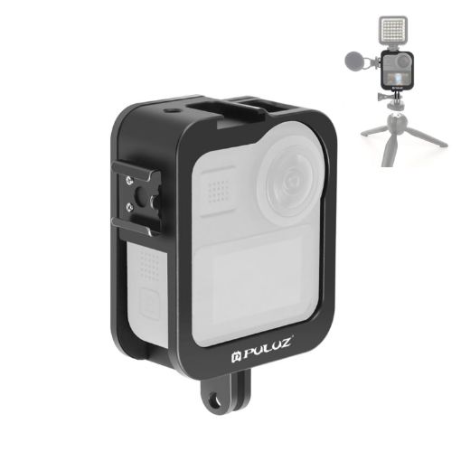 PULUZ Aluminum Protective Cage for GoPro Max - Black - 1