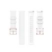 Coros Apex 46mm / Apex Pro Rose Gold Silicone Watch Band - White - 4