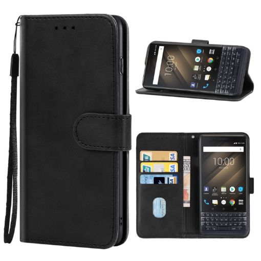 Blackberry KEY2 Leather Phone Case - Black - 1