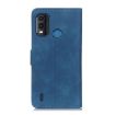 Nokia G11 Plus 4G Blue Leather Phone Case - Retro Texture Flip - 3