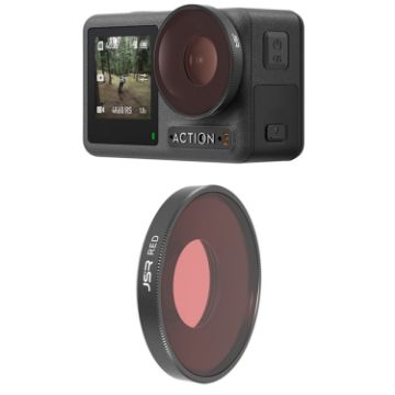 JSR Diving Color Lens Filter for DJI Osmo Action 3 - Red - 1