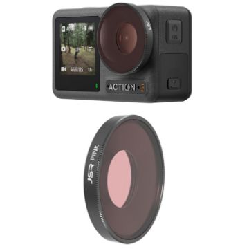 JSR Diving Color Lens Filter for DJI Osmo Action 3 - Pink - 1