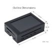 Waveshare 3.5" Display Aluminum Case for Raspberry Pi 4 - Black - 2