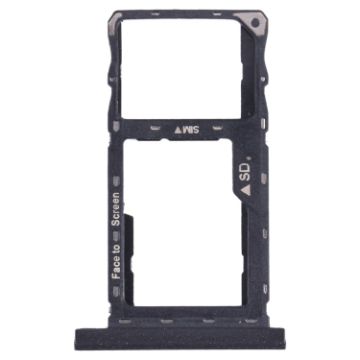 SIM Card Tray + Micro SD Tray for Lenovo Tab M10 FHD - Black - 1