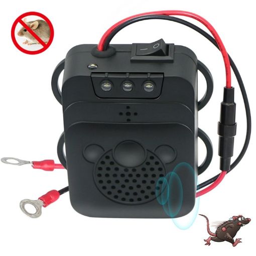 532 Vehicle Ultrasonic Mouse Repeller - Black - 1