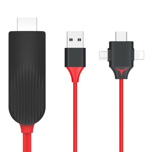 MiraScreen L7-8 3 in 1 HDMI Video Converter Cable - 2m - 1