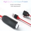 MiraScreen L7-8 3 in 1 HDMI Video Converter Cable - 2m - 3