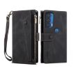 Motorola Moto Edge 2021 Retro Frosted Leather Case - Black - 2