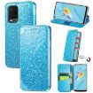 OPPO A54 4G Blue Leather Case with Mandala Pattern & Card Slots - 1
