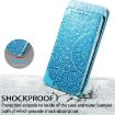 OPPO A54 4G Blue Leather Case with Mandala Pattern & Card Slots - 6