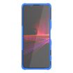 Sony Xperia 1 III Tire Texture Shockproof Case with Holder - Blue - 3
