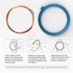 Garmin Fenix 6S Steel Bezel Ring - Rose Gold - 6