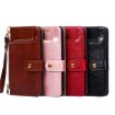 OPPO F19 / A74 Zipper Bag Leather Case - Red - 6
