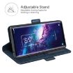 TCL 20 Pro 5G Leather Case - Blue - 4