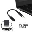 PD 100W Dell USB-C Adapter Cable - Nylon Braid, 18.5-20V - 5