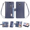 Samsung Galaxy J3/J7 Zipper Leather Case with Holder & Wallet - 1