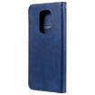 Blue Leather Case for Motorola Moto G9 Play / Moto E7 Plus - 3