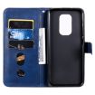 Blue Leather Case for Motorola Moto G9 Play / Moto E7 Plus - 4
